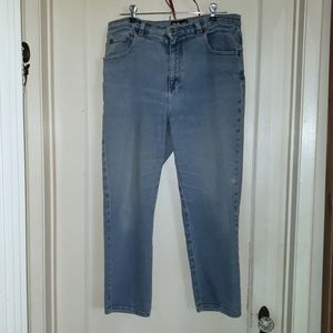 Style & Co High Waist Mom Jeans 12P Petite Light Wash Stretch Denim